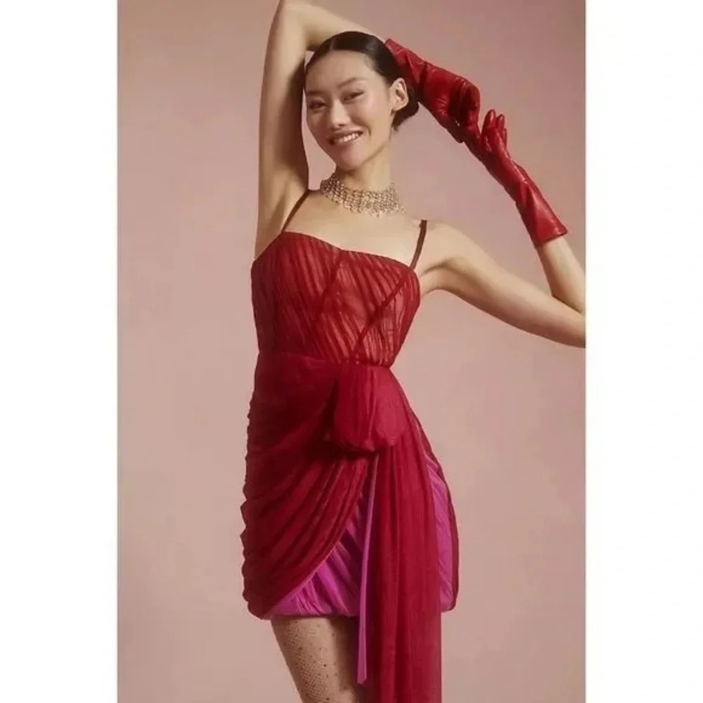 NWT Anthropologie Structured Tulle Dress 12